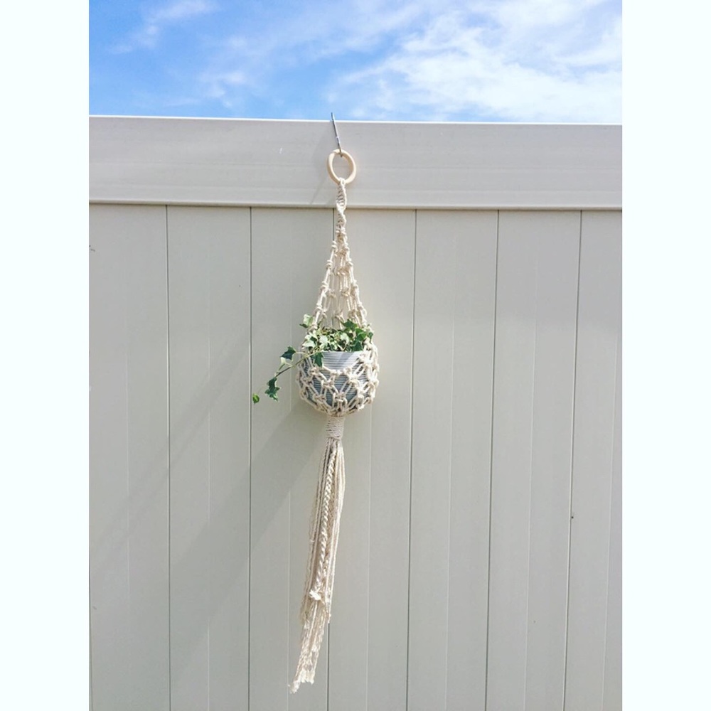 Beautiful Boho Basket Plant Hanger